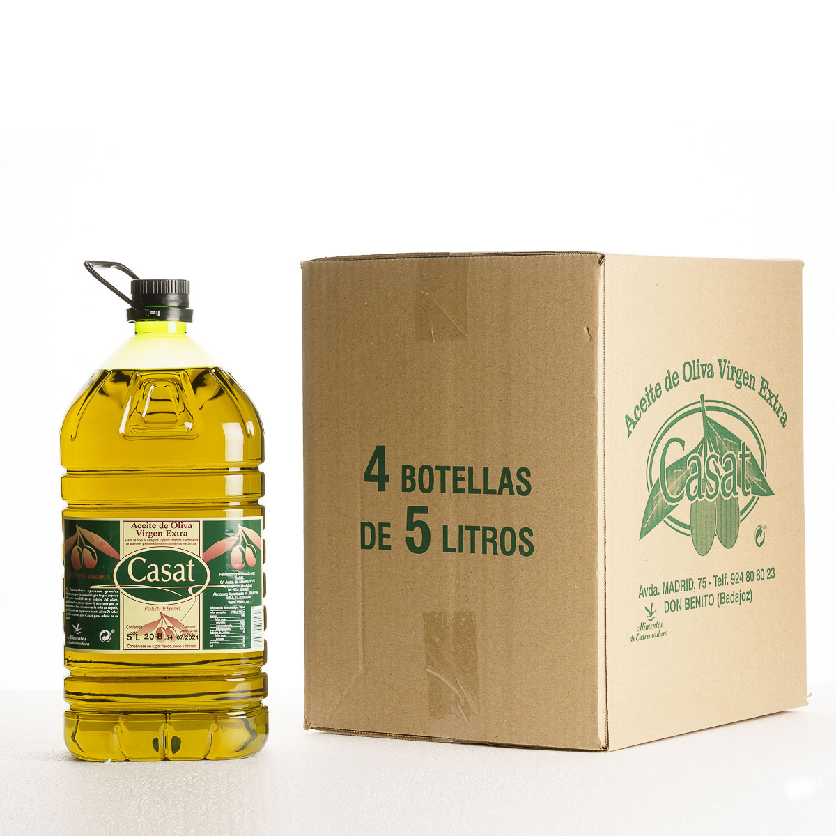 Aceite de Oliva Virgen PET 5l (Caja de Tres Garrafas) - LA CHINATA
